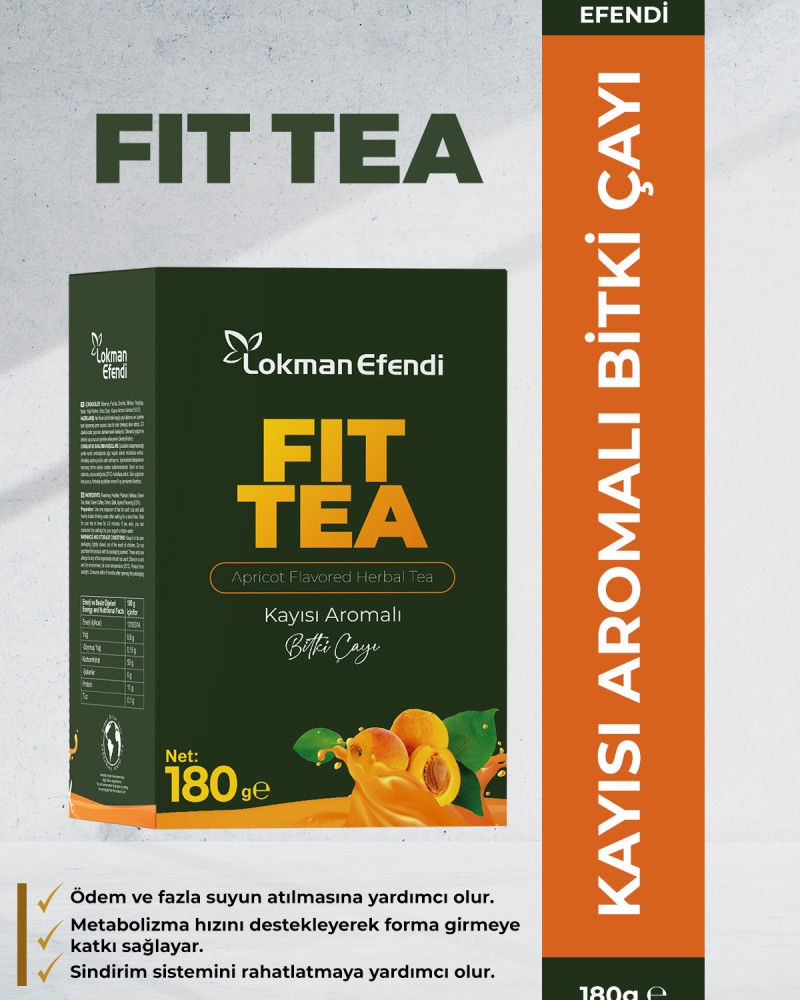 LOKMAN EFENDİ KAYISILI FORM ÇAYI FİT TEA -