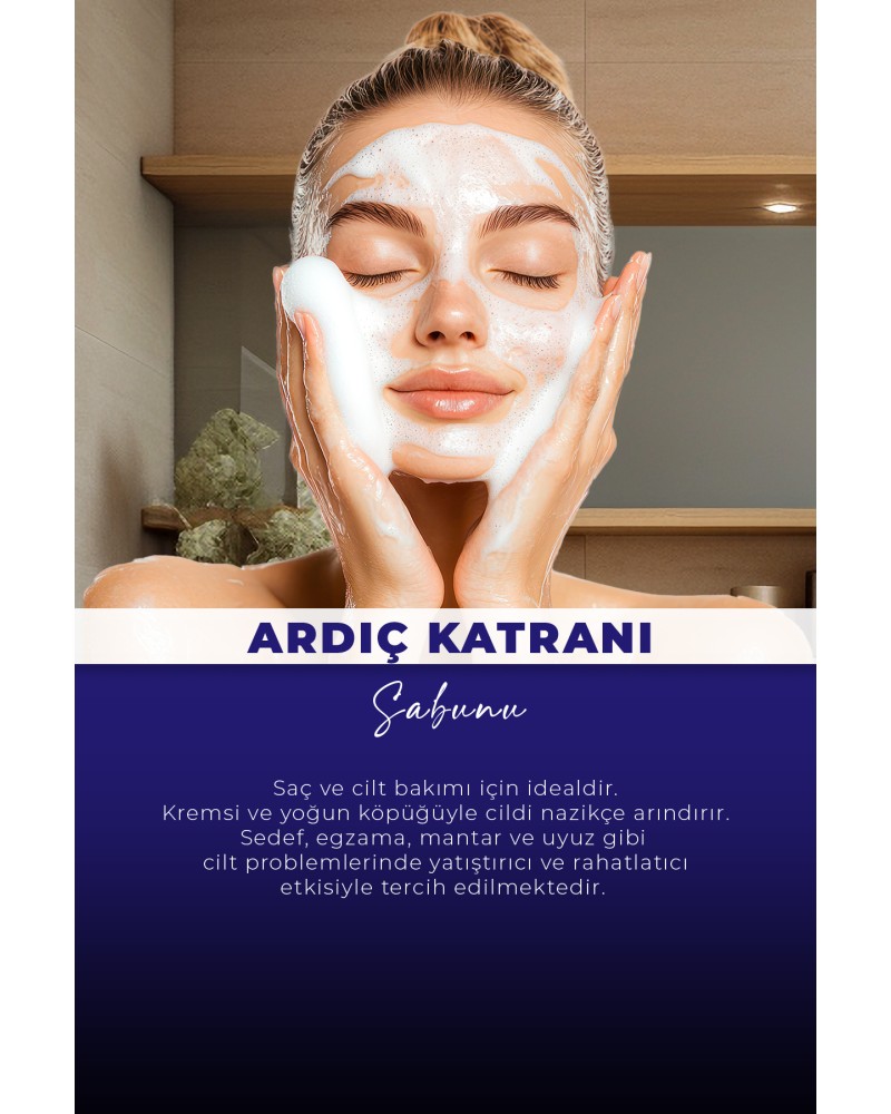 Va Kozmetik Besleyici Bakım Doğal Ardıç Katranı Sabunu 125gr