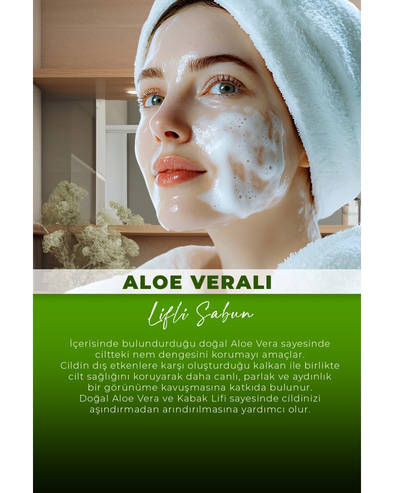 VA COSMETIC ALOE VERALI LİFLİ SABUN