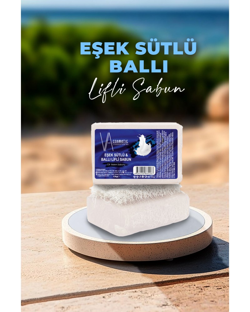 VA COSMETIC EŞŞEK SÜTLÜ BALLI LİFLİ SABUN