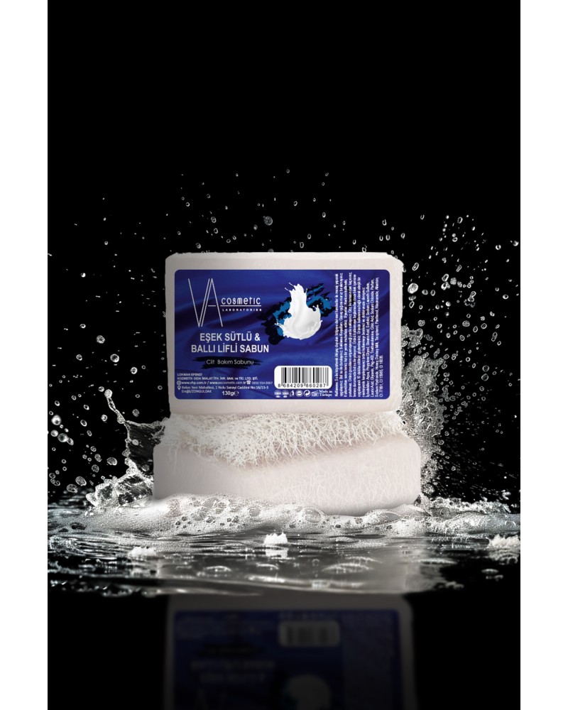 VA COSMETIC EŞŞEK SÜTLÜ BALLI LİFLİ SABUN