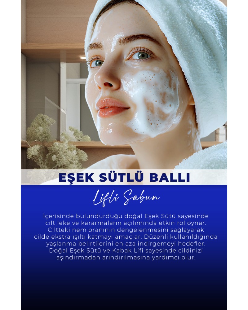 VA COSMETIC EŞŞEK SÜTLÜ BALLI LİFLİ SABUN