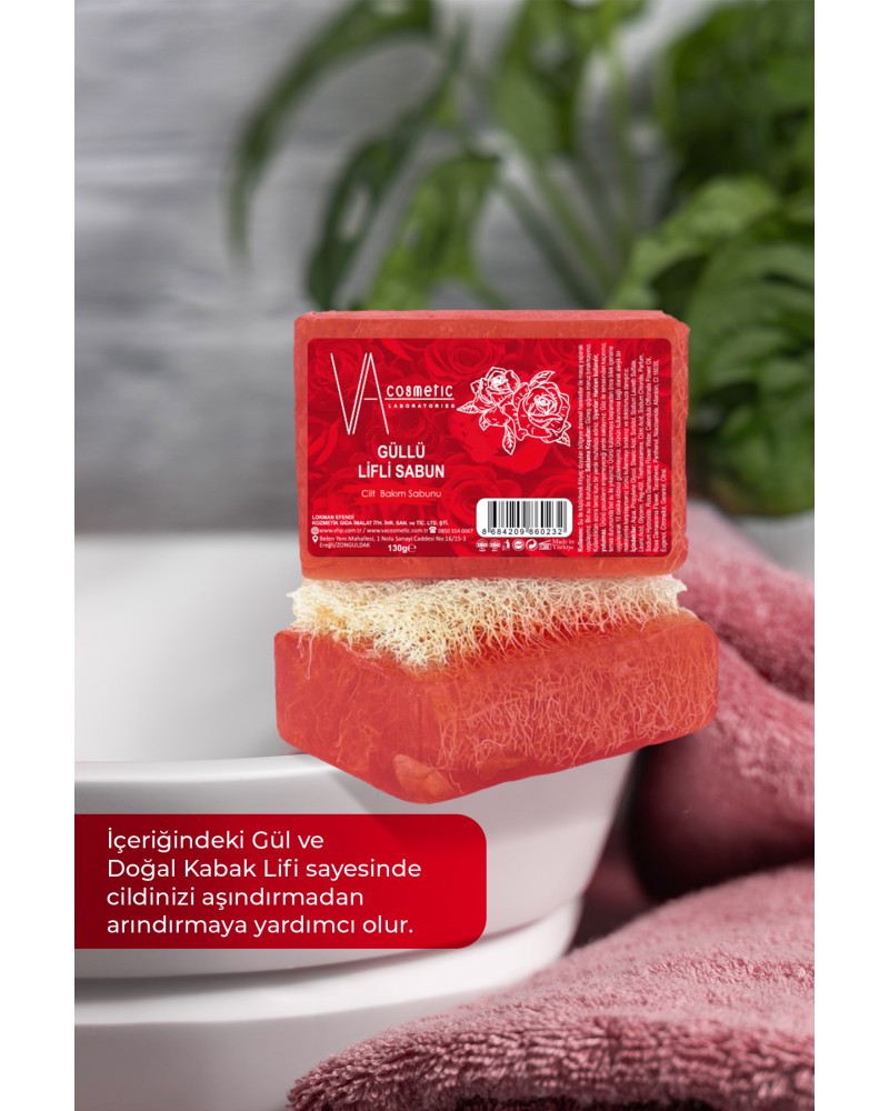 VA COSMETIC GÜLLÜ LİFLİ SABUN
