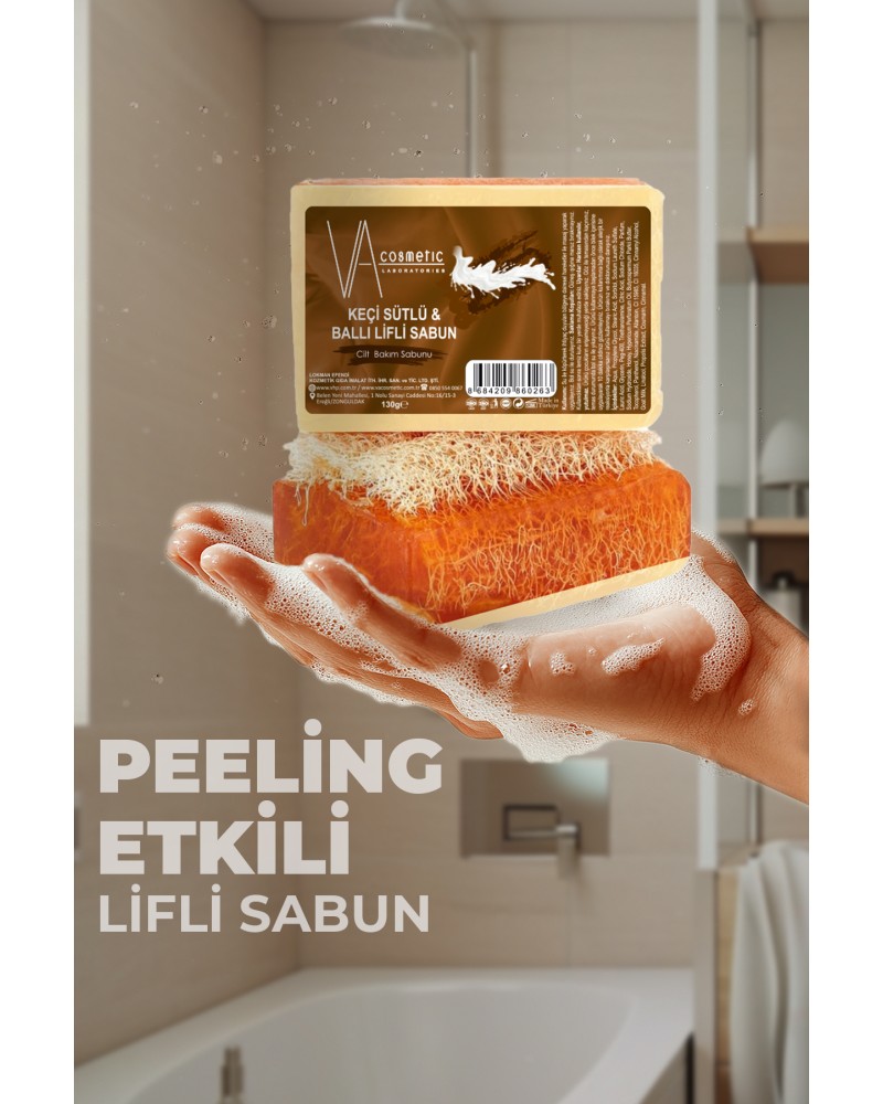 VA COSMETIC KEÇİ SÜTLÜ BALLI LİFLİ SABUN