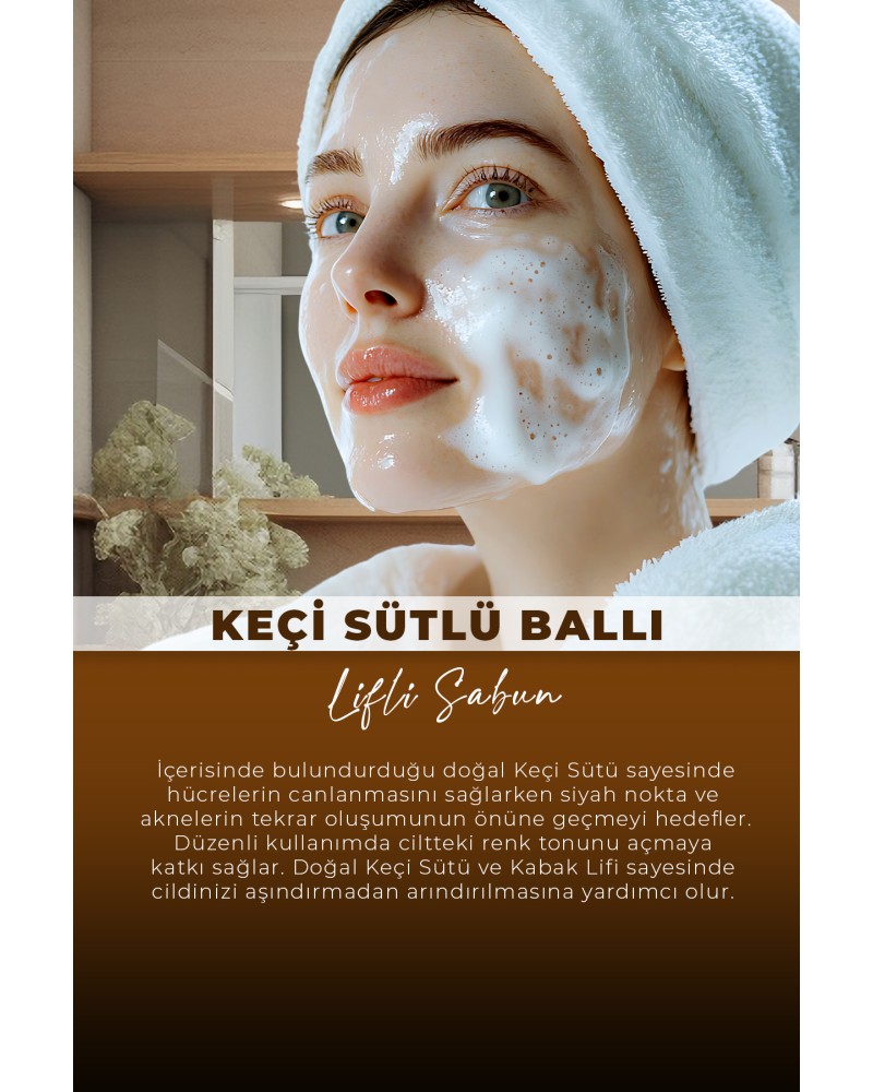 VA COSMETIC KEÇİ SÜTLÜ BALLI LİFLİ SABUN