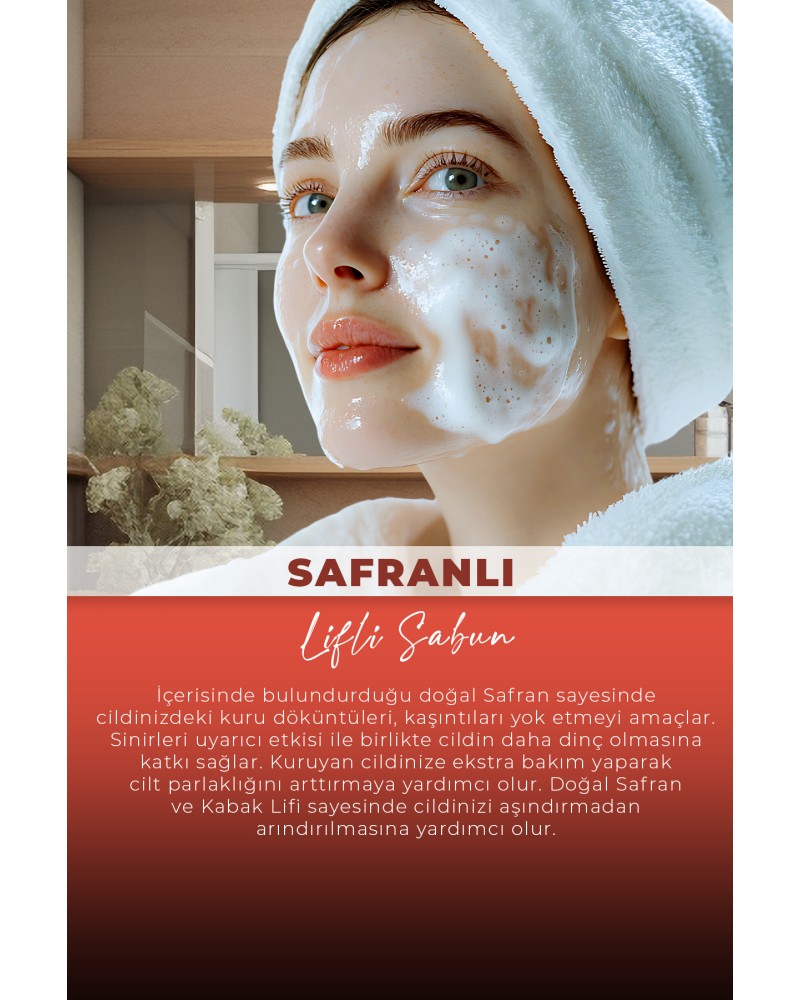 Safranlı Lifli Sabun 130 gr
