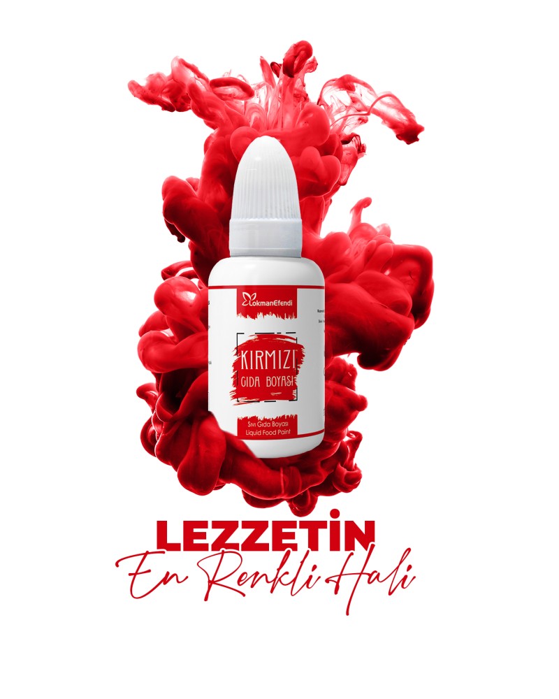 Sıvı Gıda Boyası Kırmızı 25ml