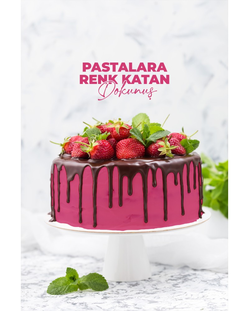 Sıvı Gıda Boyası Pembe 25 ml