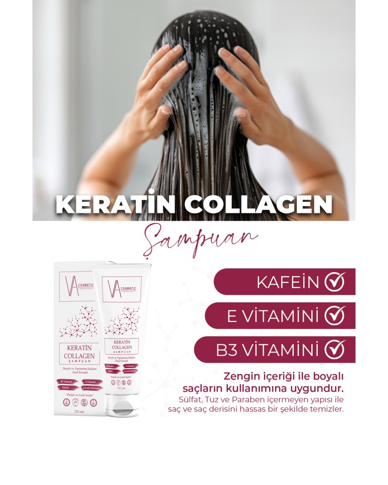 Va Cosmetıc Keratin Collagen Şampuan 250 ml