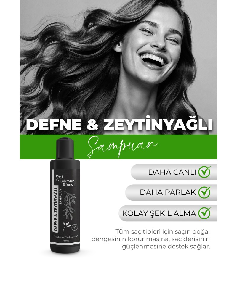 Defne Zeytin Yağlı Şampuan 400 ml