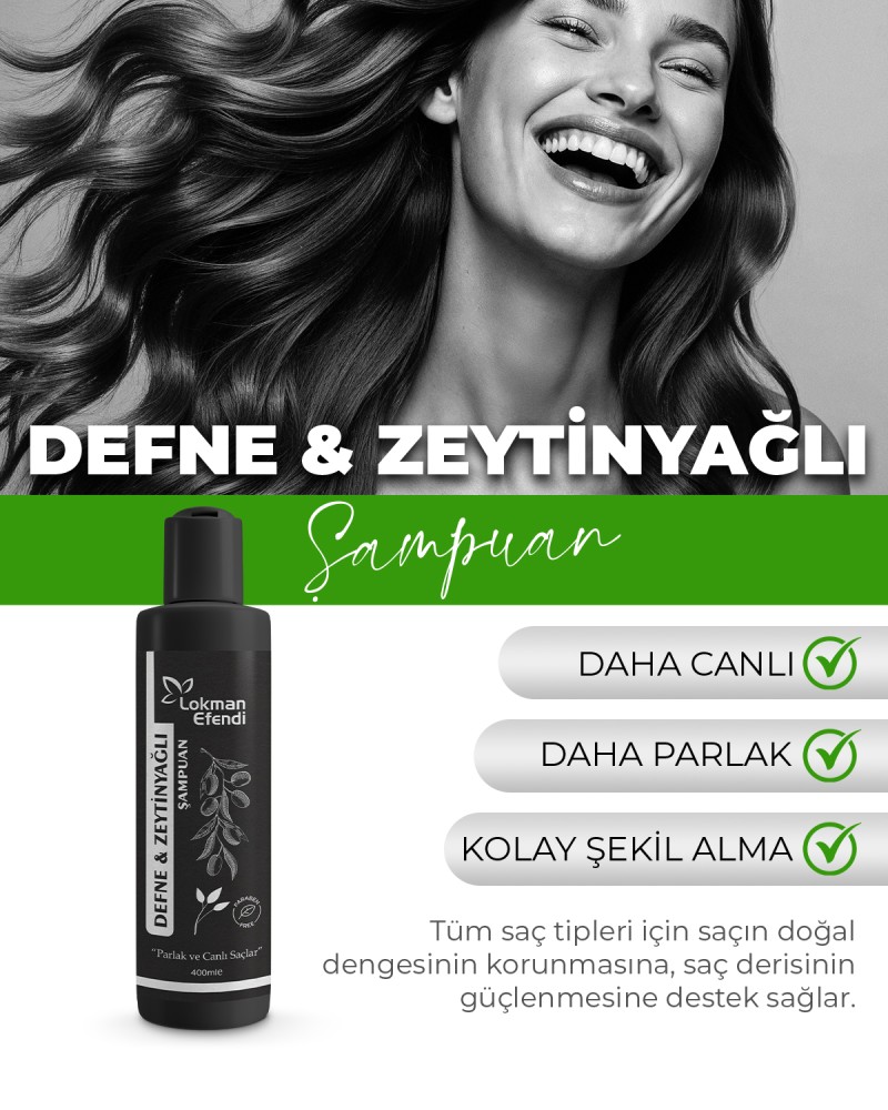 Defne Zeytin Yağlı Şampuan 400 ml