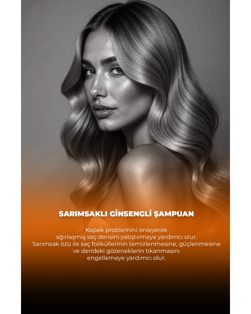 Sarımsaklı Ginsengli Şampuan 400 ml