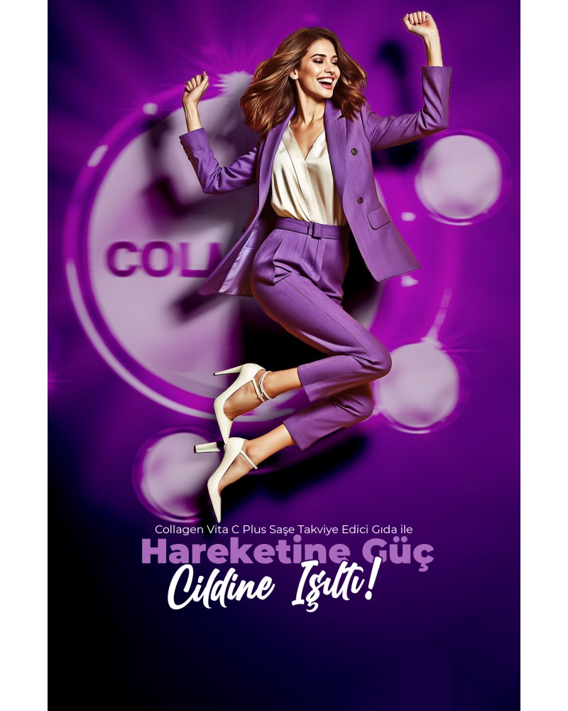 VHP COLLAGEN VITA C PLUS  TAKVİYE EDİCİ GIDA 100 G -