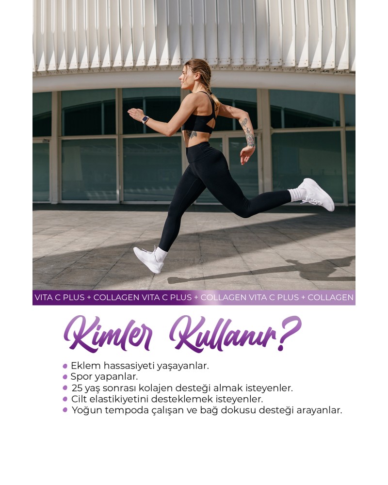 VHP COLLAGEN VITA C PLUS  TAKVİYE EDİCİ GIDA 100 G -