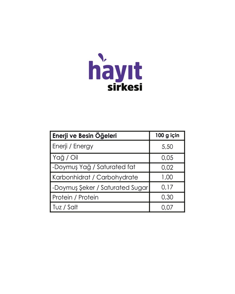 VHP HAYIT SİRKESİ 500ML -