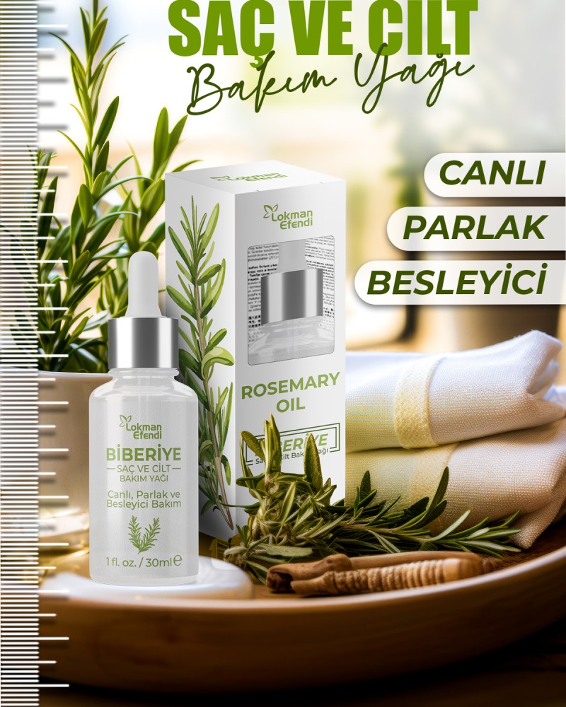 LOKMAN EFENDİ BİBERİYE SAÇ BAKIM YAĞI 30 ML -