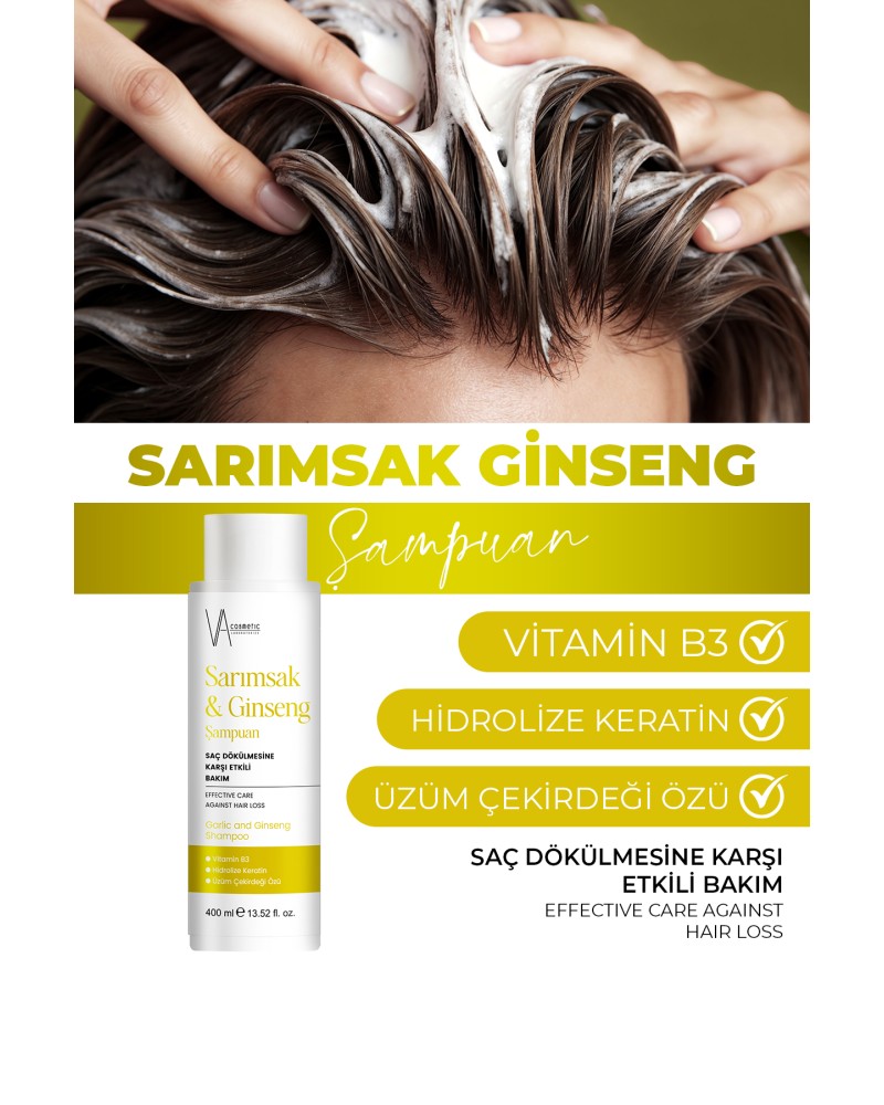 SARIMSAK GİNSENG ŞAMPUAN 400 ML - VA3