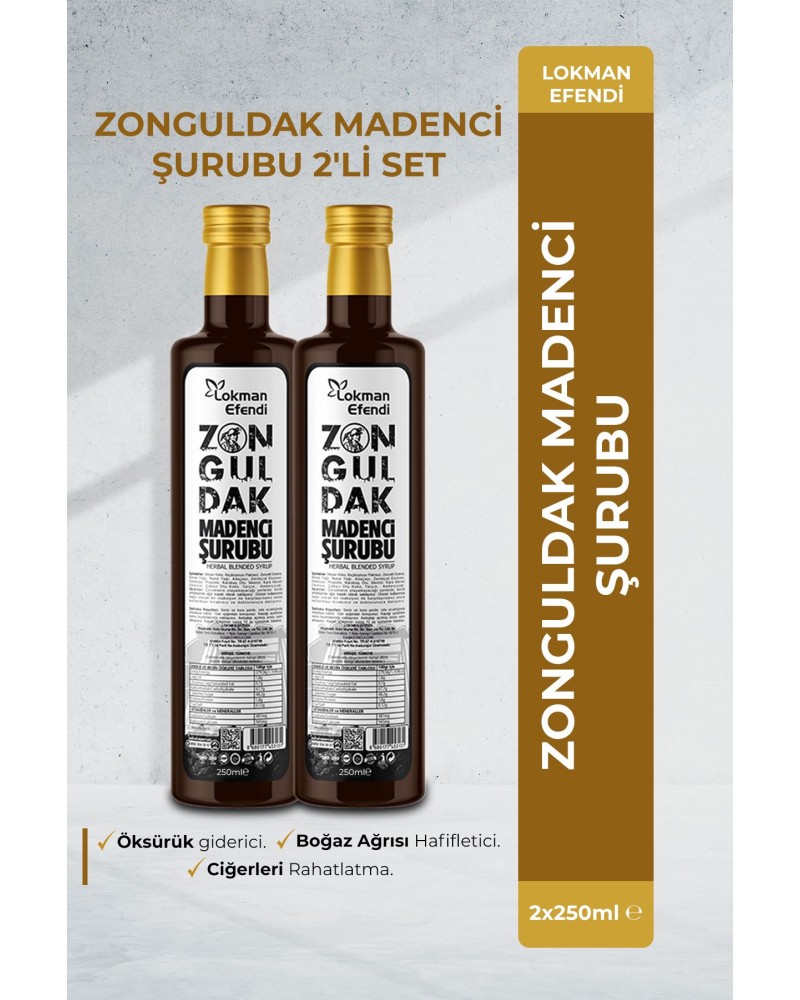 LOKMAN EFENDİ MADENCİ ŞURUBU 2'Lİ SET