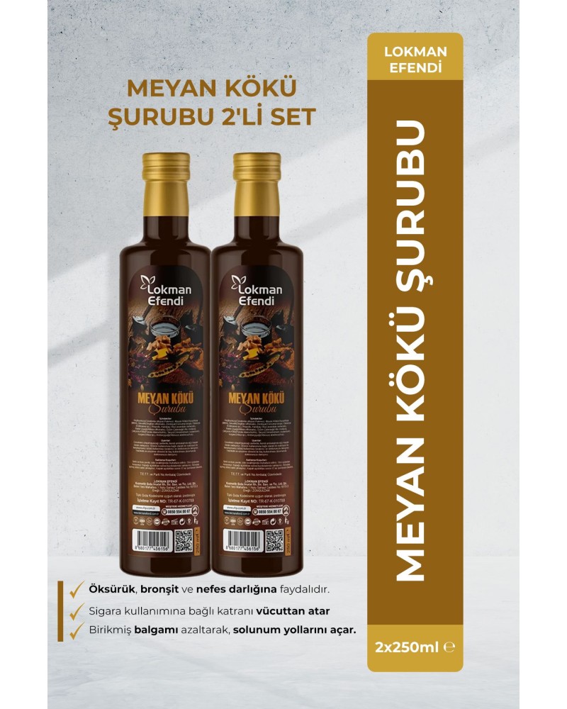 MEYAN KÖKÜ ŞURUBU 2'Lİ SET