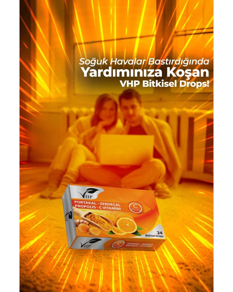 Portakal Zencefil Bitkisel Drops 60 gr
