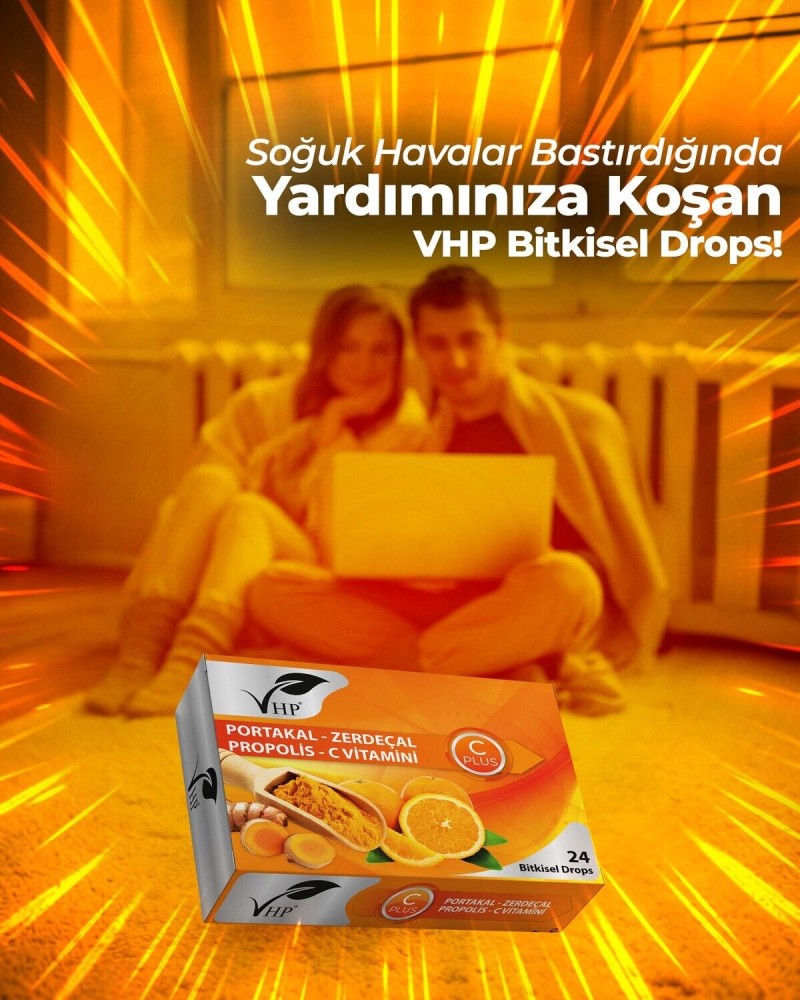 Portakal Zencefil Bitkisel Drops 60 gr