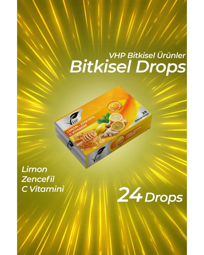 Limon Zencefil Bitkisel Drops 60 gr