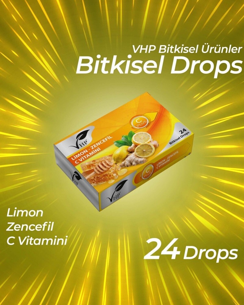 Limon Zencefil Bitkisel Drops 60 gr