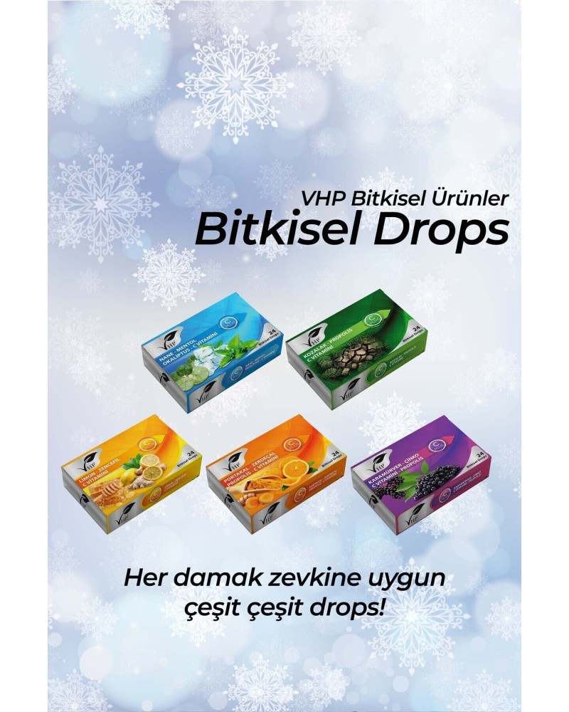 Limon Zencefil Bitkisel Drops 60 gr