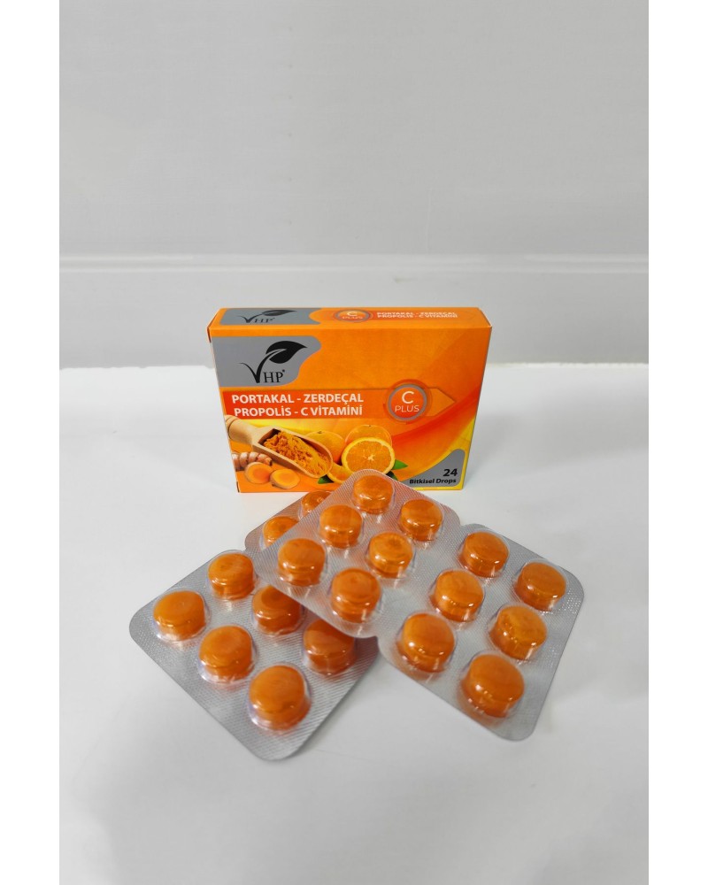 Portakal Zencefil Bitkisel Drops 60 gr