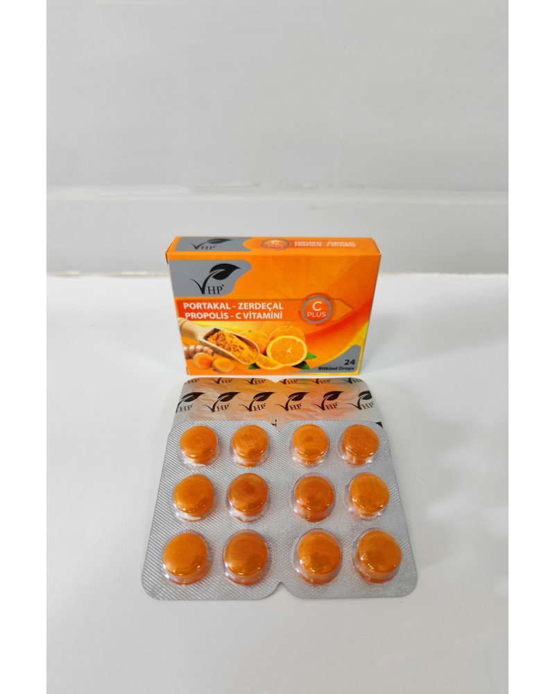 Portakal Zencefil Bitkisel Drops 60 gr