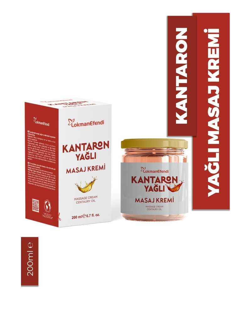 Kantaron Yağlı Masaj Kremi 200 ml
