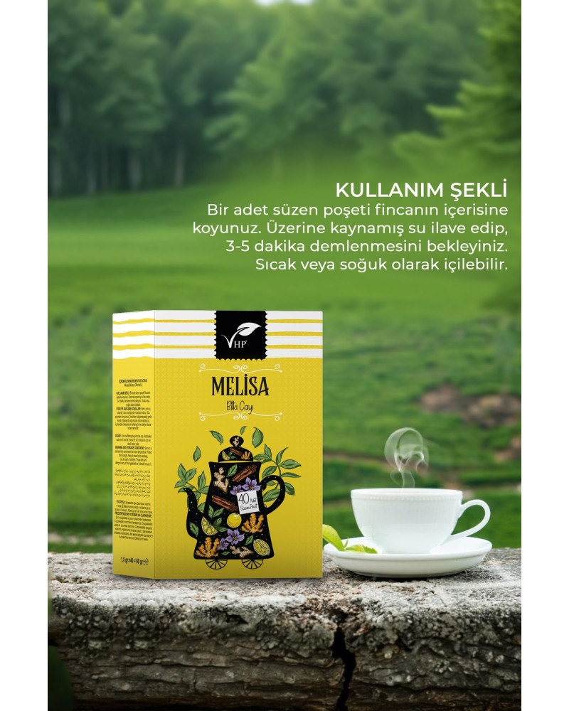 Melisa Bitki Poşet Çay 40 Lı 60 gr