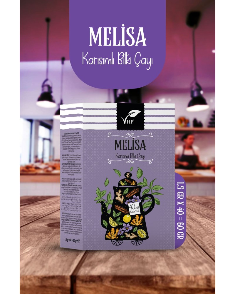 Melisalı Poşet Çay 40 Lı 60 gr