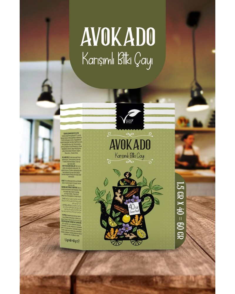 Avokadolu Poşet Çay 40 Lı 60 gr