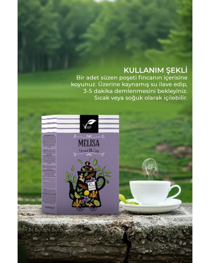 Melisalı Poşet Çay 40 Lı 60 gr