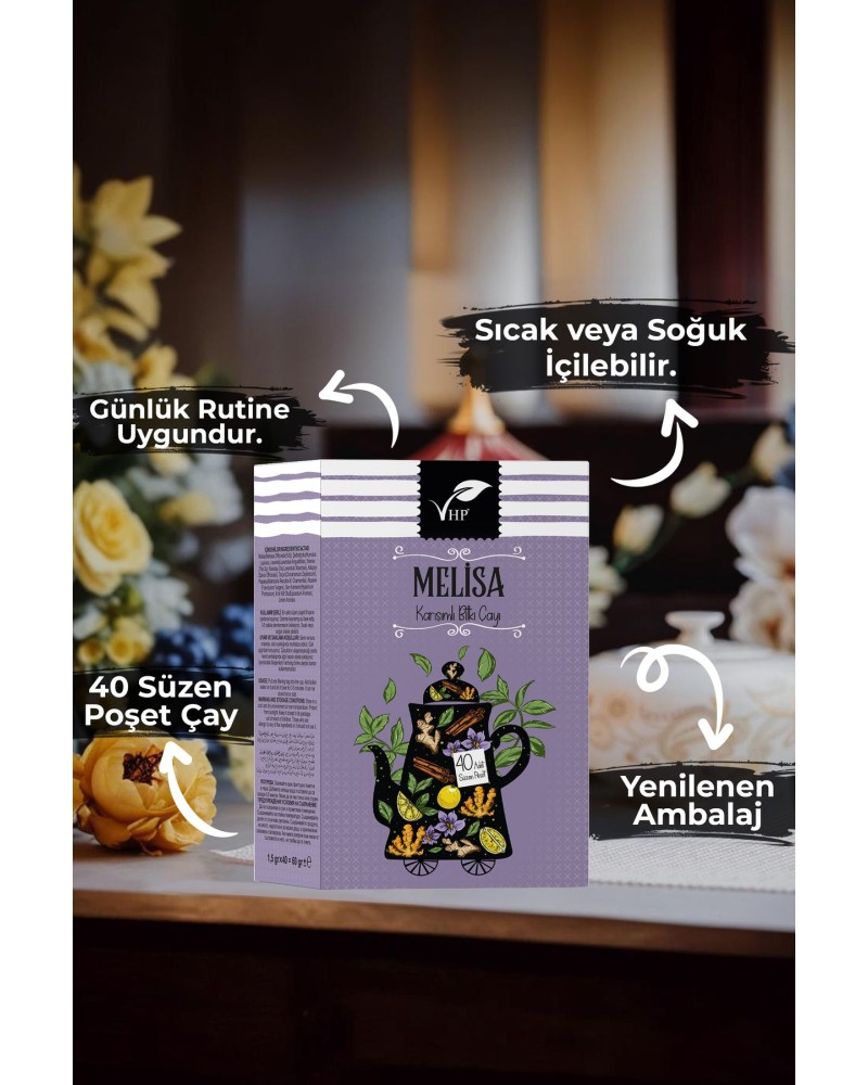 Melisalı Poşet Çay 40 Lı 60 gr