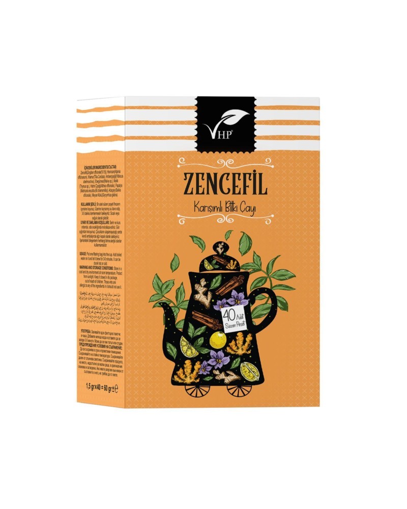 Zencefilli Poşet Çay 40 Lı 60 gr