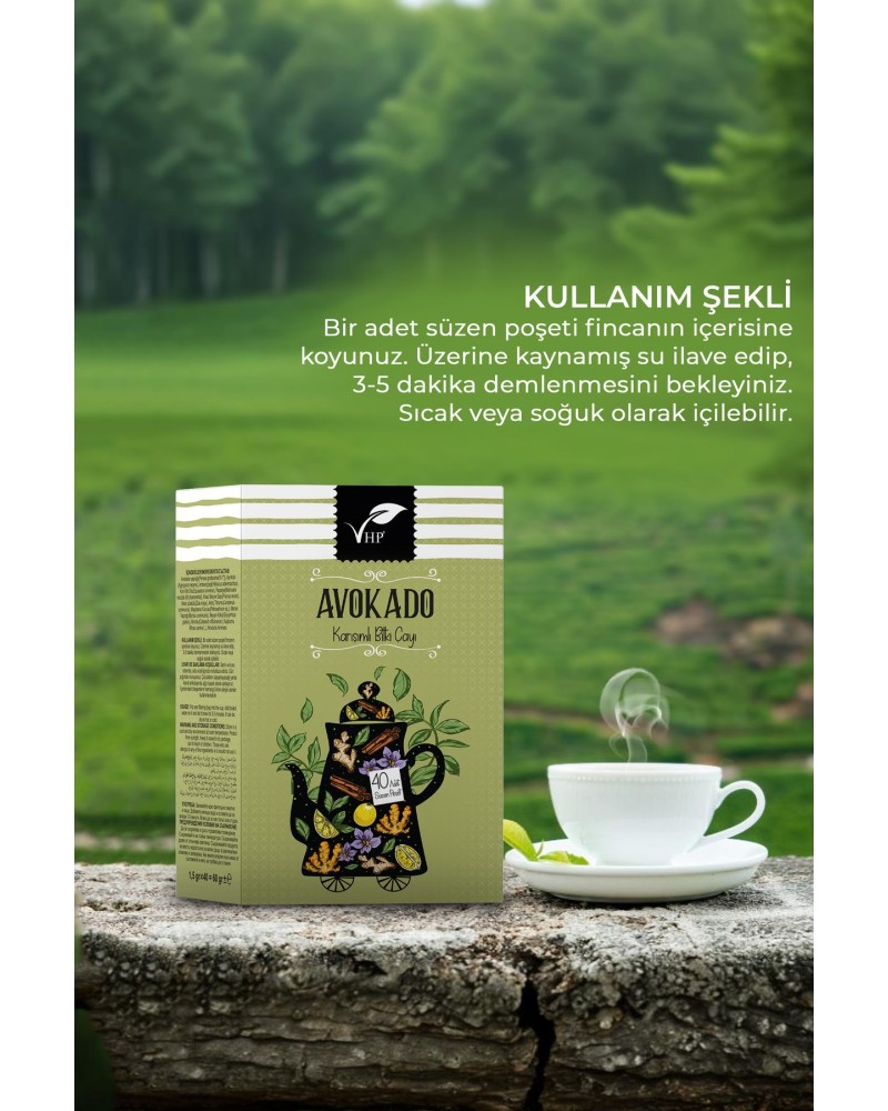 Avokadolu Poşet Çay 40 Lı 60 gr