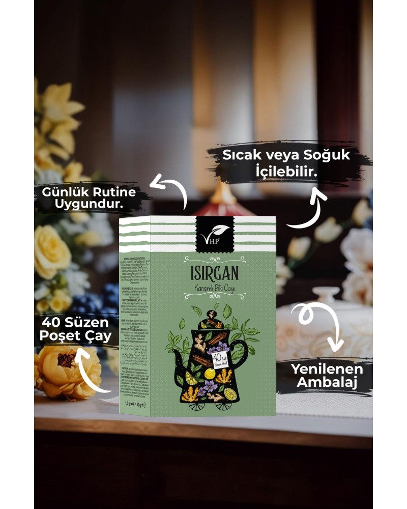 Isırganlı Poşet Çay 40 Lı 60 gr