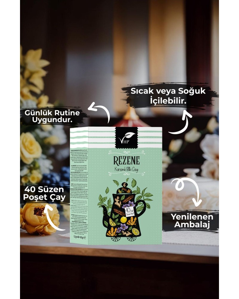 Rezeneli Poşet Çay 40 Lı 60 gr