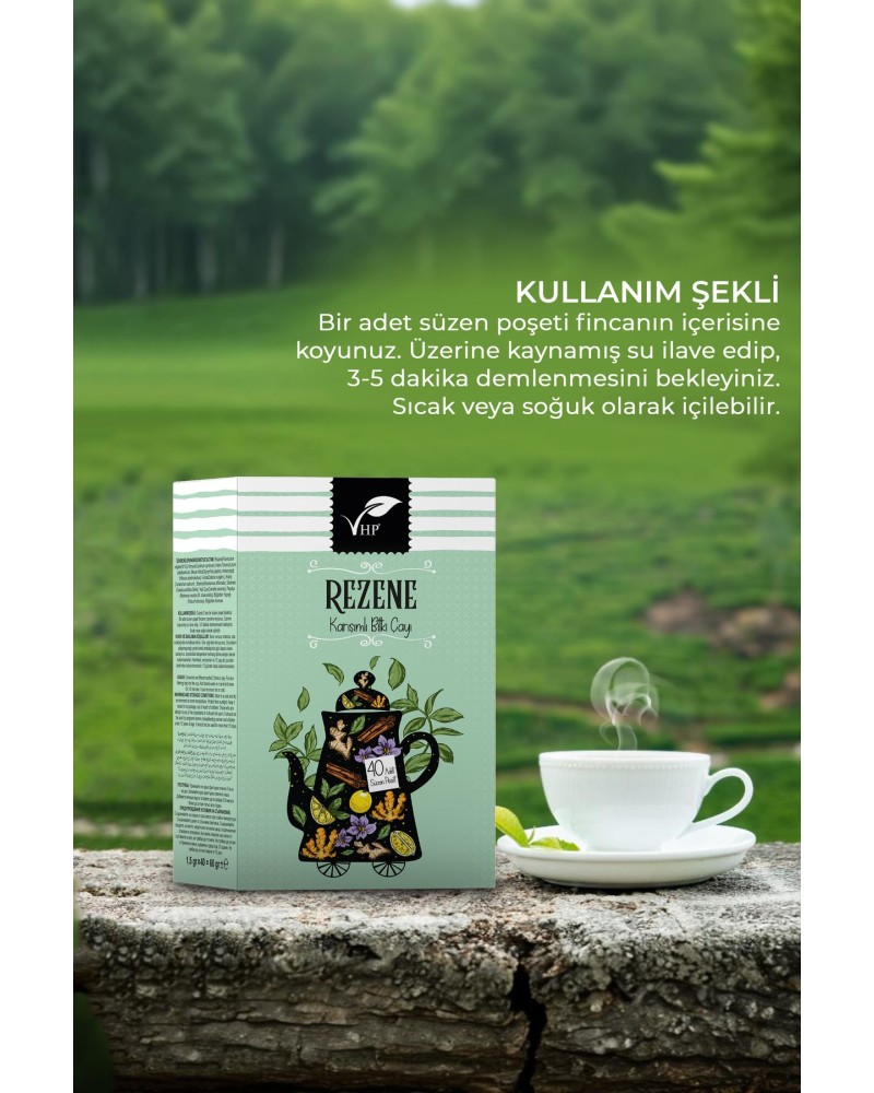 Rezeneli Poşet Çay 40 Lı 60 gr