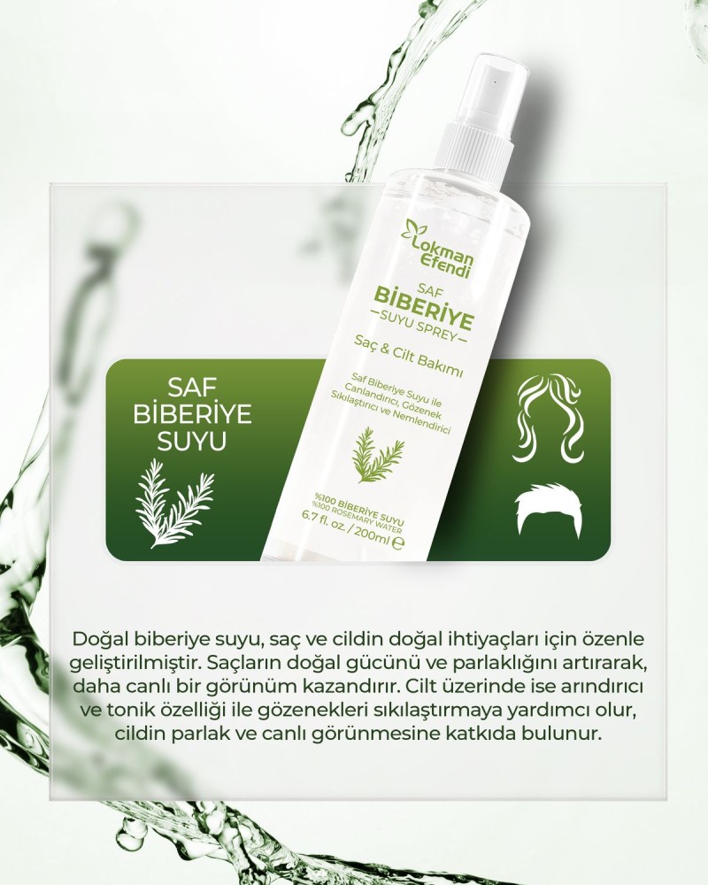 Biberiye Saç Bakım Seti 3 lü