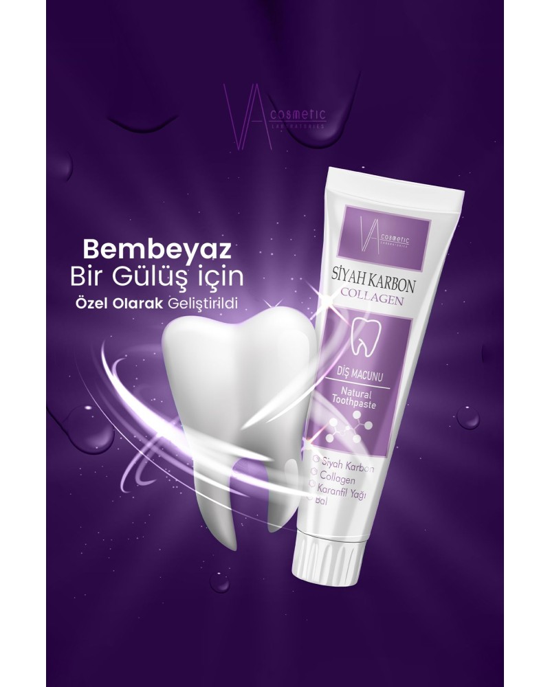 Aktif Karbon Beyazlatıcı Diş Macunu 100ml