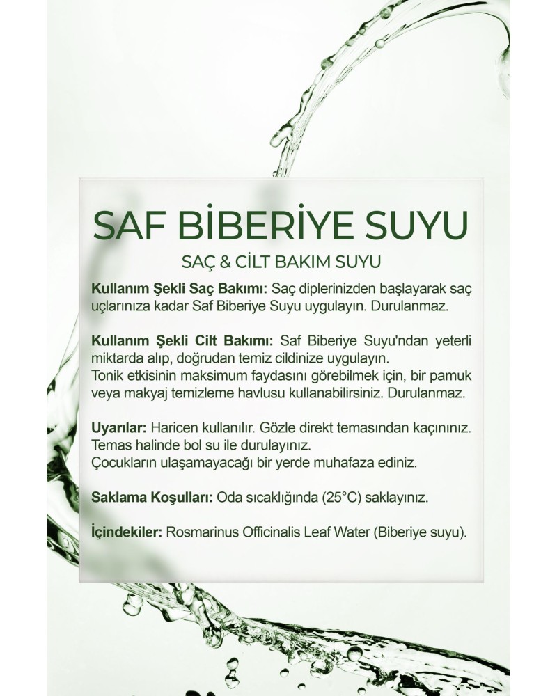 Biberiye Saç Bakım Seti 3 lü