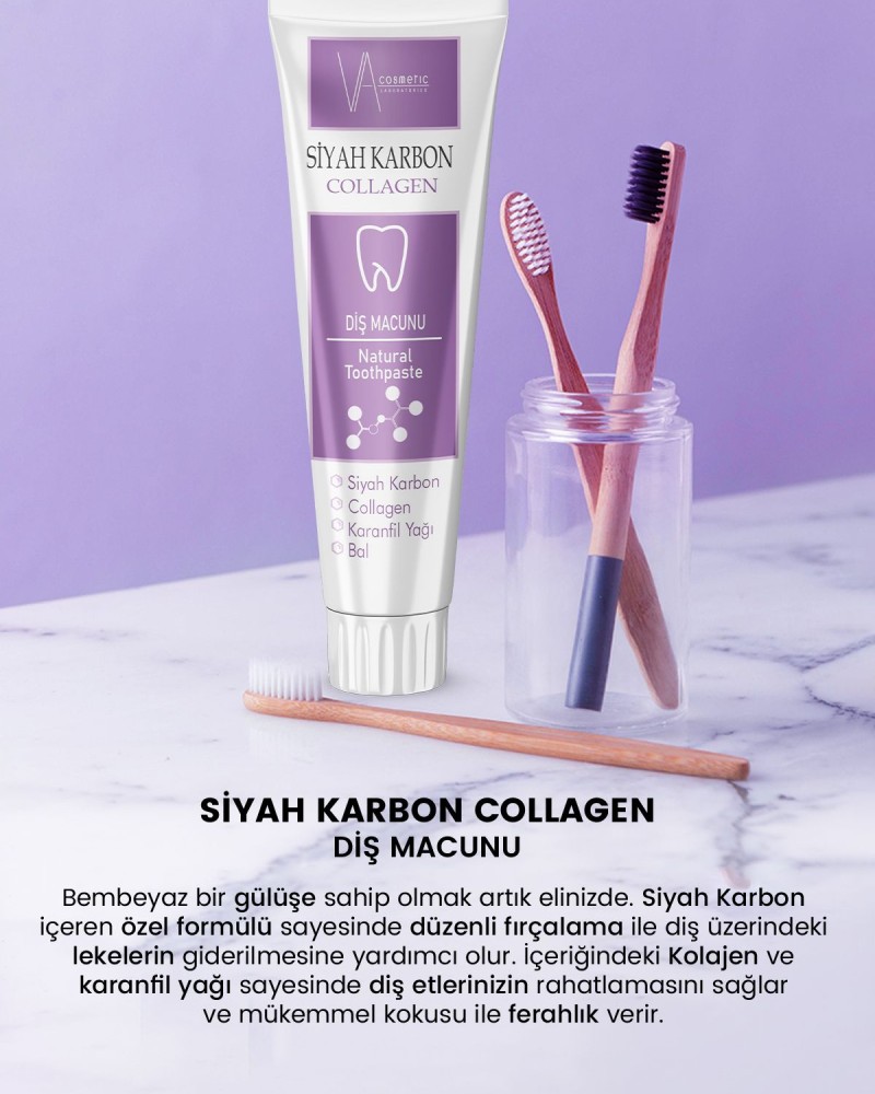 Aktif Karbon Beyazlatıcı Diş Macunu 100ml