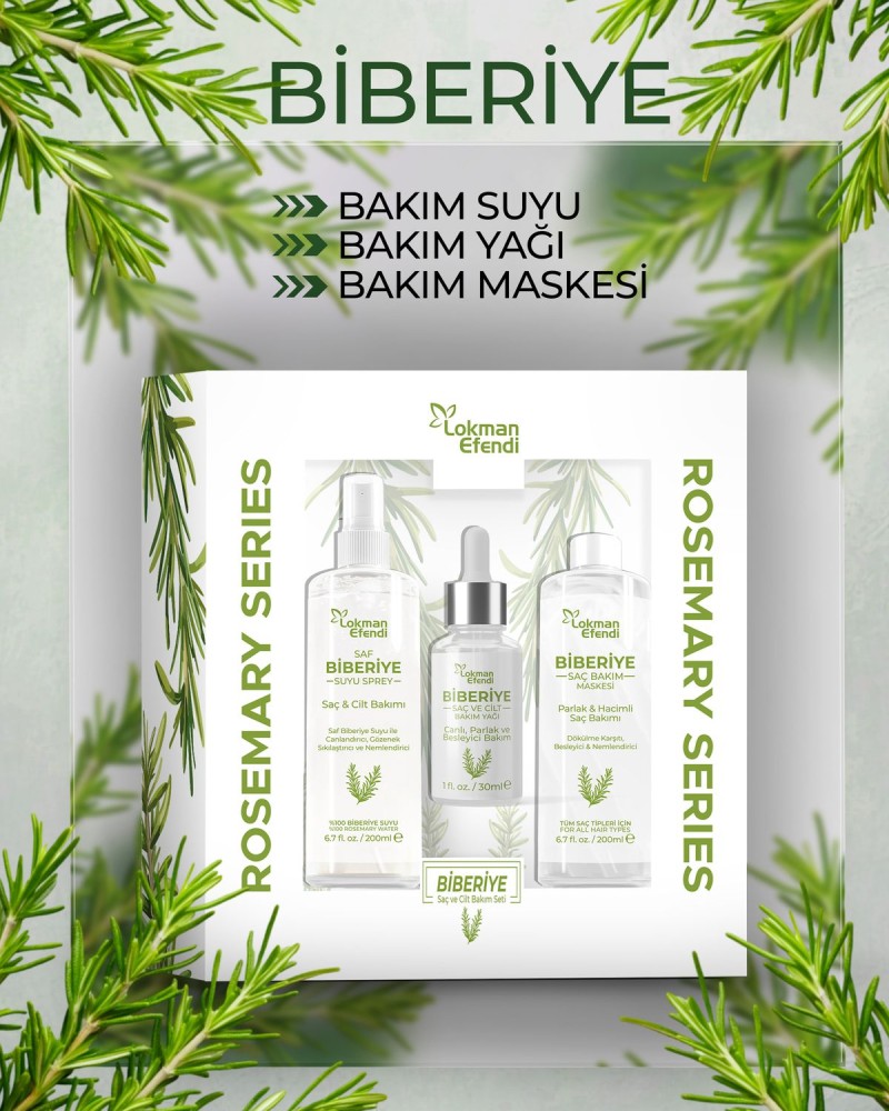 Biberiye Saç Bakım Seti 3 lü
