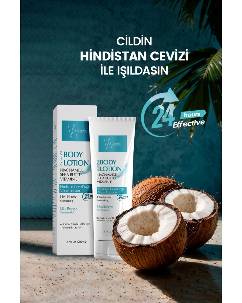 Coconut Oil Body Lotion / Hindistan Cevizi Yağı Vücut Losyonu 200 ml