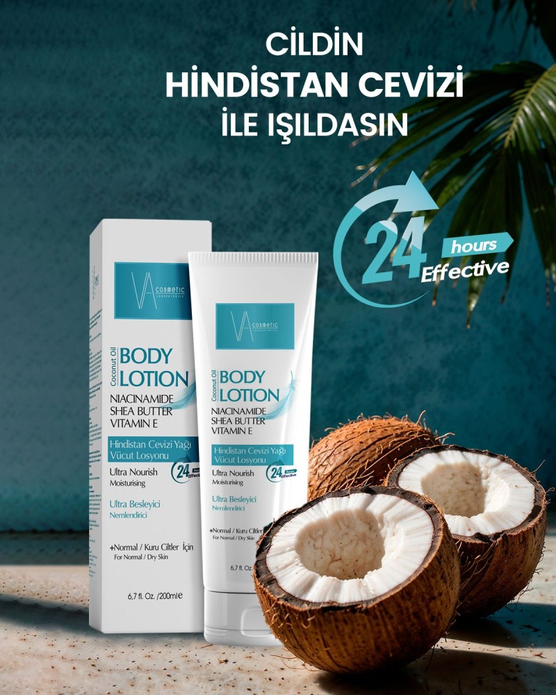 Coconut Oil Body Lotion / Hindistan Cevizi Yağı Vücut Losyonu 200 ml