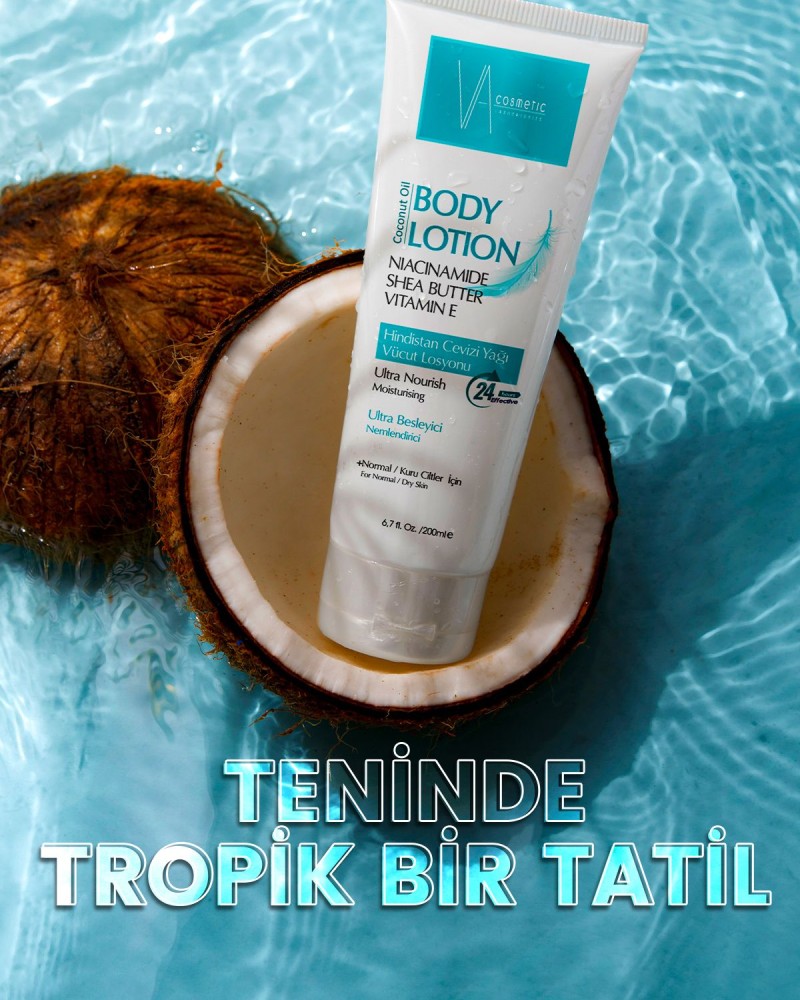 Coconut Oil Body Lotion / Hindistan Cevizi Yağı Vücut Losyonu 200 ml