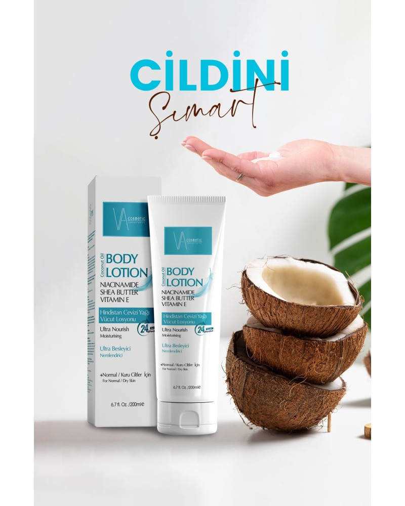 Coconut Oil Body Lotion / Hindistan Cevizi Yağı Vücut Losyonu 200 ml